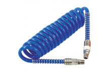 Polyurethane Coiled Hose Assembly Blue 5m of 6.5mm i/d Hos