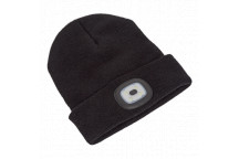 Beanie Hat + Rechargeable Spotlight 4 SMD Led