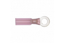 Heat Shrink Ring Terminal 6.4mm Red