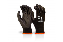 PU Coated Glove Black X Large