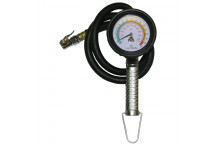 Alloy Dial Tyre Inflator 10-210 psi & 0.7-15 bar 0.85m Hose