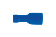 Full Insulated Terminal 6.3mm Fem Blue (100)