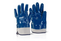 Nitrile Safety Cuff Fully Coated Glove - Size 09