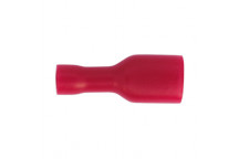 Fully Insulated Terminal 6.3mm Female Red (100)