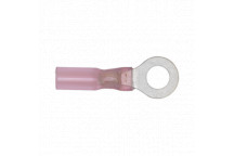 Heat Shrink Ring Terminal 5.3mm Red 25pk