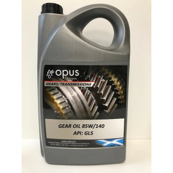 Opus 85W/140 - Gear Oil GL5 (5Ltr) Opus 85W/140 - Gear Oil GL5 (5Ltr)