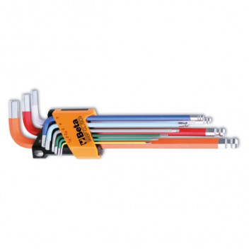 Long Metric Ball-Head Allen Keys set (Colour Coded) (9pc)