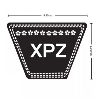 XPZ0887 - Cogged Wedge Belt