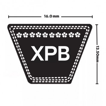 XPB1320 - Cogged Wedge Belt