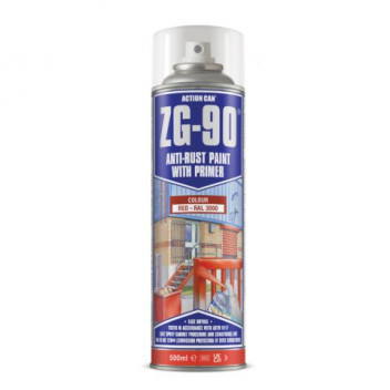 ZG90 Cold Zinc Galv Red Spray 500ml (Box 15) ZG90 Cold Zinc Galv Red Spray 500ml (Box 15)