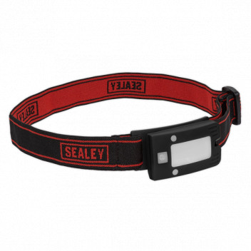 Rechargeable Head Torch Auto 2w Cob LED Black