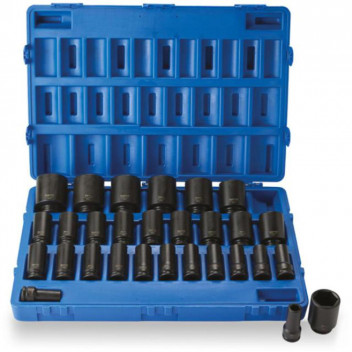 3/4" Drive Metric Impact Socket Set (29pc)