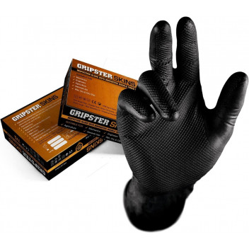 HD Nitrile Gloves Black - 9/L HD Nitrile Gloves Black - 9/L