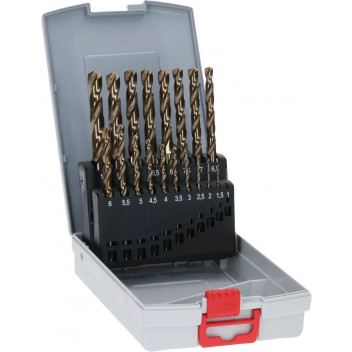 Bosch HSS-Cobalt Drill Bit Set (19pce) (1-10MM) Bosch HSS-Cobalt Drill Bit Set (19pce) (1-10MM)