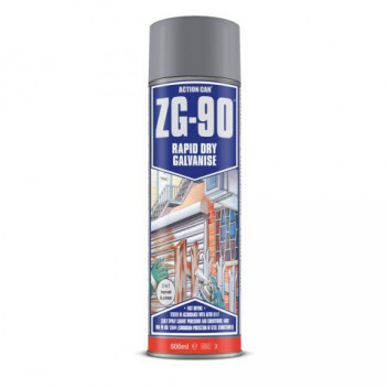 ZG90 Cold Zinc Galv Silver Spray 500ml (Box 15) ZG90 Cold Zinc Galv Silver Spray 500ml (Box 15)