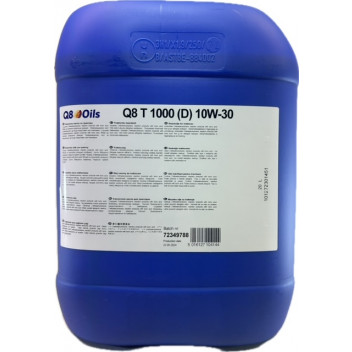 Q8 10W/30 - T1000 STOU Oil (20Ltr) Q8 10W/30 - T1000 STOU Oil (20Ltr)