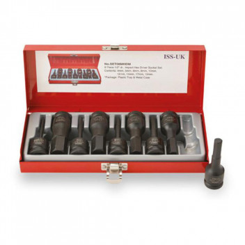Male Hex Drive Std 1/2"Sq 9pc MM
