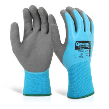 Glovezilla Waterproof Gripper Blue XL (10)