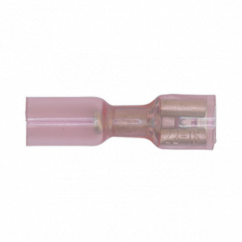 Heat Shrink Push-On Terminal 6.4mm Fem Red