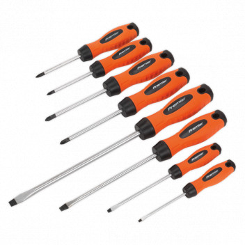 Hi-Vis Screwdriver Set (8pc) Orange