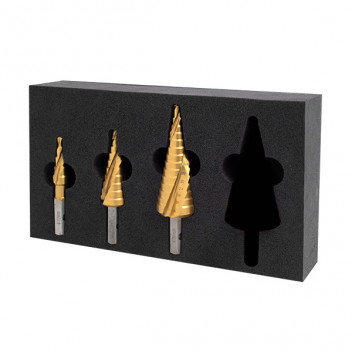 HMT VersaDrive Step Drill Bit InsertFoam Set: 12 22 30mm HMT VersaDrive Step Drill Bit InsertFoam Set: 12 22 30mm