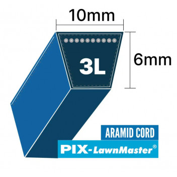 3L-270K - Blue Kevlar Cord Belt