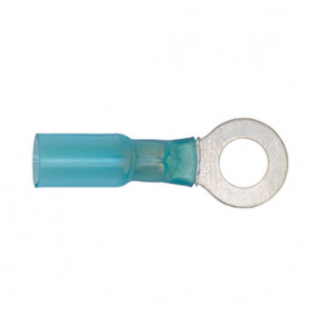 Heat Shrink Ring Terminal 8.4mm Blue 25pk